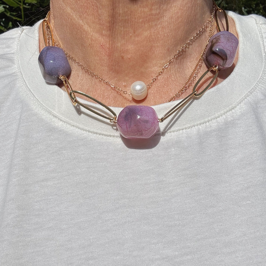 AQUA CHAINE - collier